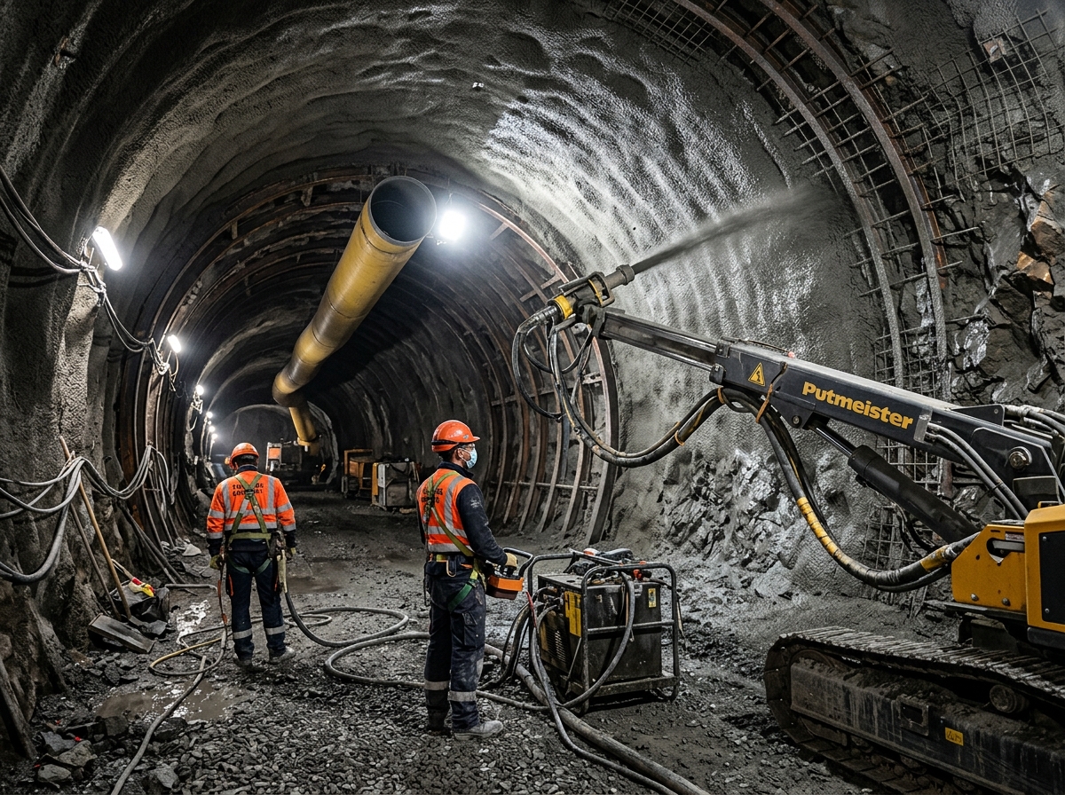 Underground Tunneling & Mining Robotic Shotcrete